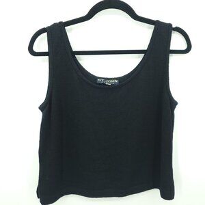 VTG 2000s St. John Basics Edina Santana Knit Scoop Neck Shell/Tank Top M/L Black